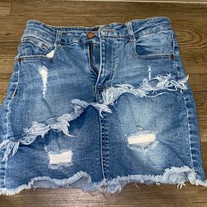 Boutique jean skirt—super comfortable!
